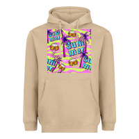 Mushroom hello summer and beer seamless pattern Heavyweight Hoodie - BundleAndBundleShop
