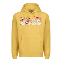 Antique Gold valentines day ghost Premium Hoodie - MaliasSmallBusiness