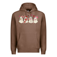 Chestnut valentines day ghost Premium Hoodie - MaliasSmallBusiness