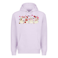 Lilac valentines day ghost Premium Hoodie - MaliasSmallBusiness