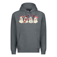 Rock valentines day ghost Premium Hoodie - MaliasSmallBusiness
