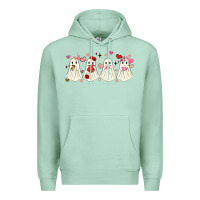Seafoam valentines day ghost Premium Hoodie - MaliasSmallBusiness