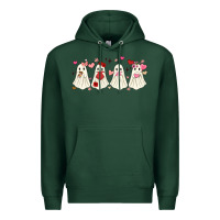 Sports Green valentines day ghost Premium Hoodie - MaliasSmallBusiness