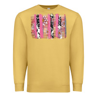 Antique Gold v.d cow and lotus brushstrock Premium Sweatshirt - AdoDesignShop