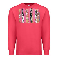 Cardinal v.d cow and lotus brushstrock Premium Sweatshirt - AdoDesignShop