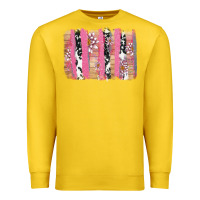 Lemon v.d cow and lotus brushstrock Premium Sweatshirt - AdoDesignShop