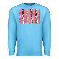 Ocean Blue v.d cow and lotus brushstrock Premium Sweatshirt - AdoDesignShop