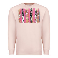 Pale Pink v.d cow and lotus brushstrock Premium Sweatshirt - AdoDesignShop