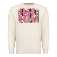 Sandshell v.d cow and lotus brushstrock Premium Sweatshirt - AdoDesignShop