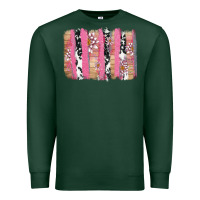 Sports Green v.d cow and lotus brushstrock Premium Sweatshirt - AdoDesignShop