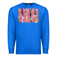 True Royal v.d cow and lotus brushstrock Premium Sweatshirt - AdoDesignShop