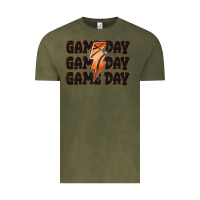 Vintage Olive game day game day game day basketball Vintage Tee - MaliasSmallBusiness