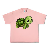 Salmon cute turtle Urban Heavy Tee - Zillion Design Studio