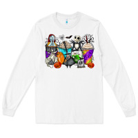 White halloween cartoon characters coffee cups Long Sleeve Tee - Zillion Design Studio