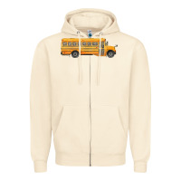 Sandshell school bus Zipper Hoodie - FaDigitalArtStudio