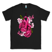 Black Cancer Boxing Gloves with Ribbon Classic Tee - texasbilliewilder