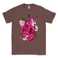Chestnut Cancer Boxing Gloves with Ribbon Classic Tee - texasbilliewilder