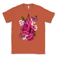 Copper Cancer Boxing Gloves with Ribbon Classic Tee - texasbilliewilder