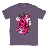 Lavender Cancer Boxing Gloves with Ribbon Classic Tee - texasbilliewilder