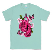 Seafoam Cancer Boxing Gloves with Ribbon Classic Tee - texasbilliewilder