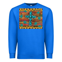 True Royal western gemstone cross sunflowers leopard serape glitter wooden tumble Premium Sweatshirt - Artiststas