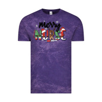 Cloud Purple merry nurse Vintage Tee - MaliasSmallBusiness