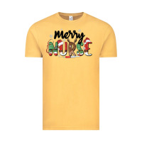 Vintage Mustard merry nurse Vintage Tee - MaliasSmallBusiness