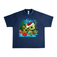 Navy christmas turtle Urban Heavy Tee - Zillion Design Studio