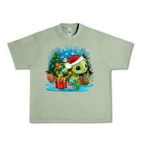 Oil Green christmas turtle Urban Heavy Tee - Zillion Design Studio