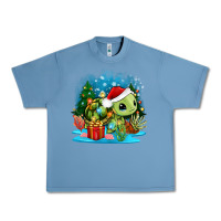 Pebble Blue christmas turtle Urban Heavy Tee - Zillion Design Studio