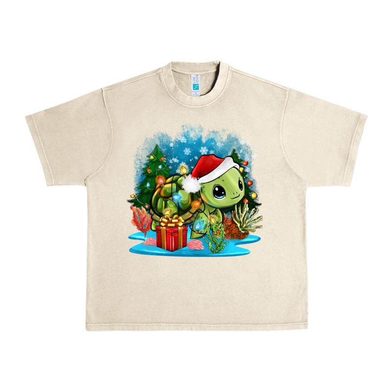 Christmas Turtle Urban Heavy Tee by Zillion Design Studio | Teevron