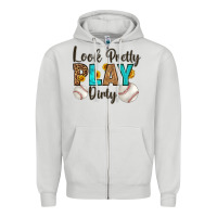 Dove Grey look pretty  play dirty Zipper Hoodie - HRA Design Shop