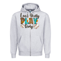 Heather Grey look pretty  play dirty Zipper Hoodie - HRA Design Shop