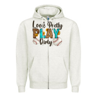 Oatmeal Heather look pretty  play dirty Zipper Hoodie - HRA Design Shop