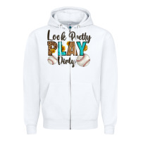 White look pretty  play dirty Zipper Hoodie - HRA Design Shop