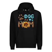 Black kinda busy being a dog mom Premium Hoodie - MaliasSmallBusiness