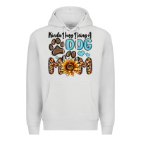 Dove Grey kinda busy being a dog mom Premium Hoodie - MaliasSmallBusiness