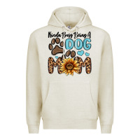 Oatmeal Heather kinda busy being a dog mom Premium Hoodie - MaliasSmallBusiness