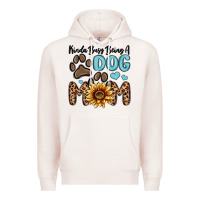 Pale Pink kinda busy being a dog mom Premium Hoodie - MaliasSmallBusiness