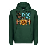 Sports Green kinda busy being a dog mom Premium Hoodie - MaliasSmallBusiness