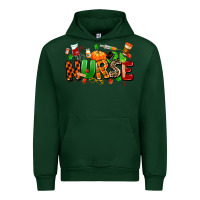 Forest Green fall nurse Urban Hoodie - MaliasSmallBusiness