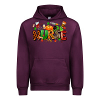 Mauve Wine fall nurse Urban Hoodie - MaliasSmallBusiness