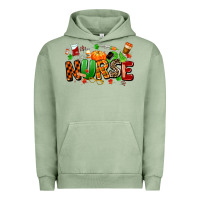 Pigment Oil Green fall nurse Urban Hoodie - MaliasSmallBusiness