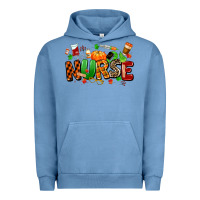 Pigment Pebble Blue fall nurse Urban Hoodie - MaliasSmallBusiness