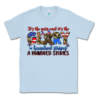 Dusty Blue it's the guts and it's the glory a hundred stripes Classic Tee - Zillion Design Studio