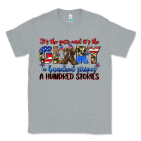 Heather Grey it's the guts and it's the glory a hundred stripes Classic Tee - Zillion Design Studio