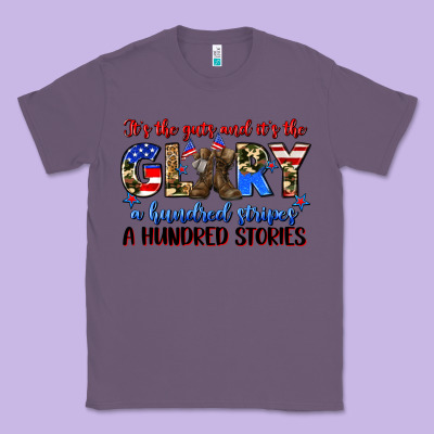 It's The Guts And It's The Glory A Hundred Stripes Classic Tee Designed By Zillion Design Studio