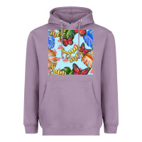 Lavender summer and leaf seamless pattern Heavyweight Hoodie - BundleAndBundleShop