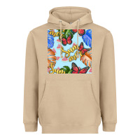 Mushroom summer and leaf seamless pattern Heavyweight Hoodie - BundleAndBundleShop