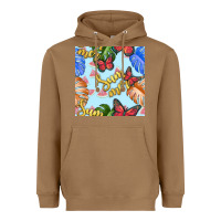 Toasted Coconut summer and leaf seamless pattern Heavyweight Hoodie - BundleAndBundleShop
